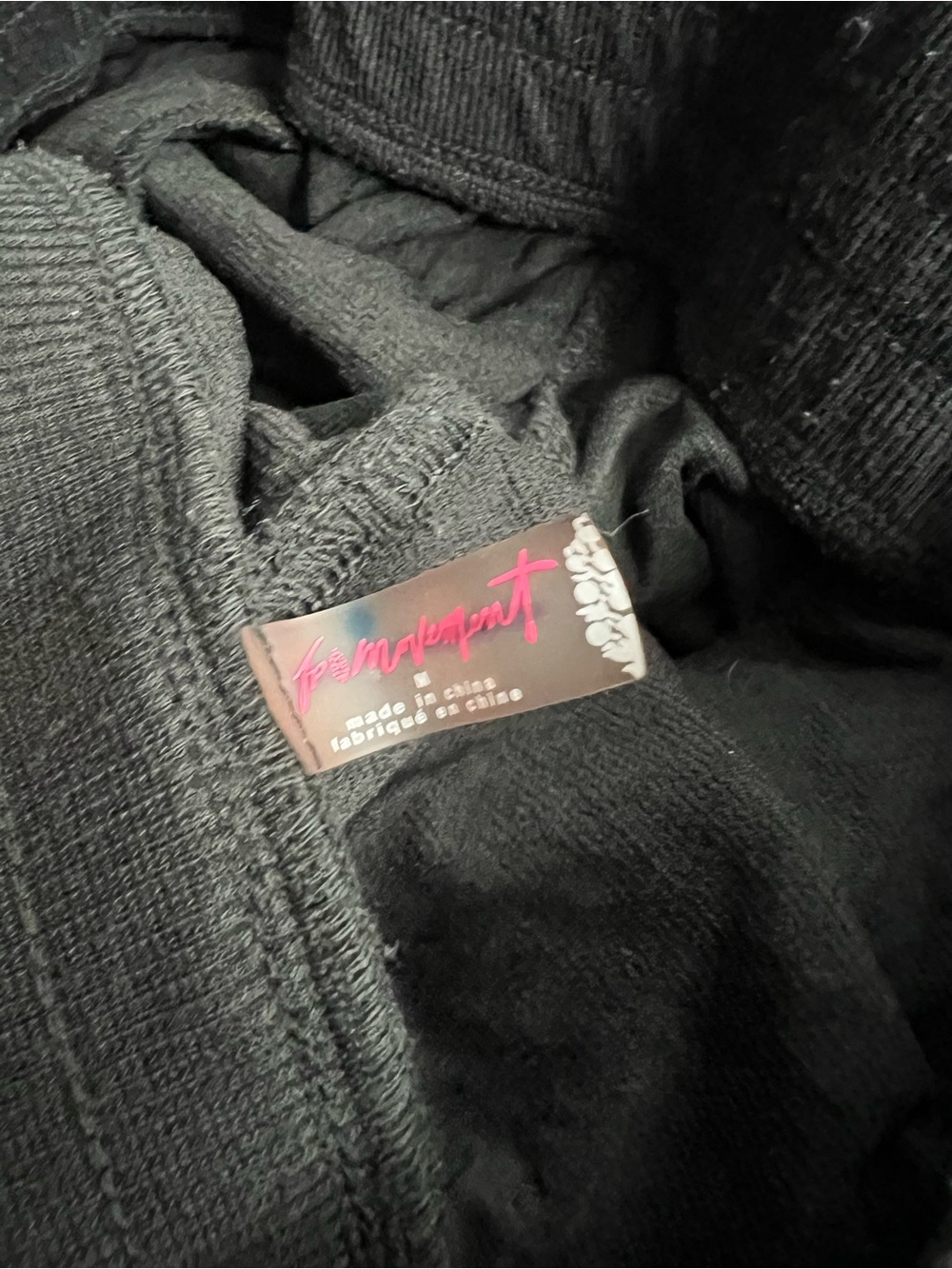 ☀️Free People Black Textured Athletic Shorts - Picture 2 of 3